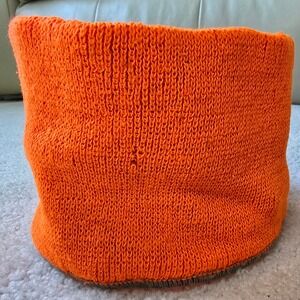 Vintage Blaze Orange Hunting Neck Warmer Gaiter Ear‎ Band 80s